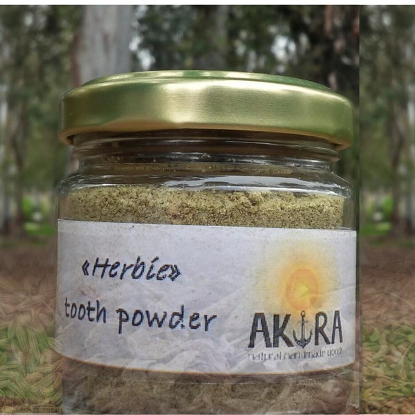 All-natural - Organic - Wild - Vegan - Food grade Toothpowder  "Herbie" - Βοτανία