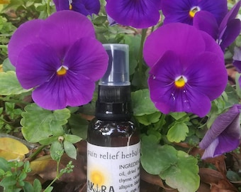 Herbal Pain Relief Oil: All Natural Massage Oil for Sore Muscles [ bruises - numbness - swelling ]