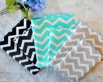 Chevron Book Sleeve, Multiple Color Options