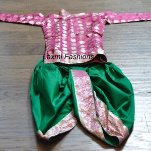 SALE 25% DISCOUNT Indian Kids Bollywood Boys Banaras Silk Kurta Salwar Kameez Sherwani with Full Sleeves with Green  Dhoti Pant- Boys Shirt