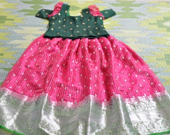 pattu langa blouse designs for kids