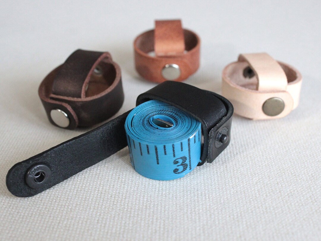Minimalist Leather Tape Measure Holder / Leather Case for Tape Etsy