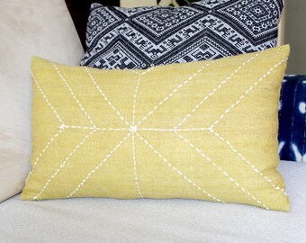 12x20 Indian Wool Pillow Cover, Vintage Ethnic Handwoven Wool Pillow, Handmade Cushion Cover