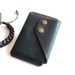 Best EDC Wallet, Minimalist Leather Card Wallet, Slim Leather Card Holder, EDC Cardholder, Pocket Wallet, Rustic Leather Cash & Card Sleeve