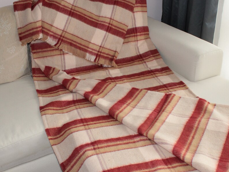 Organic Wool Blanket / Soft Natural Throw Blanket / Merino Etsy