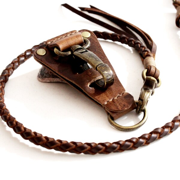 EDC Lederband Schlüsselanhänger Halter, Hochleistungs Gürtelclip, Schlüsselanhänger Halter, Ledergürtel Schlüsselhalter