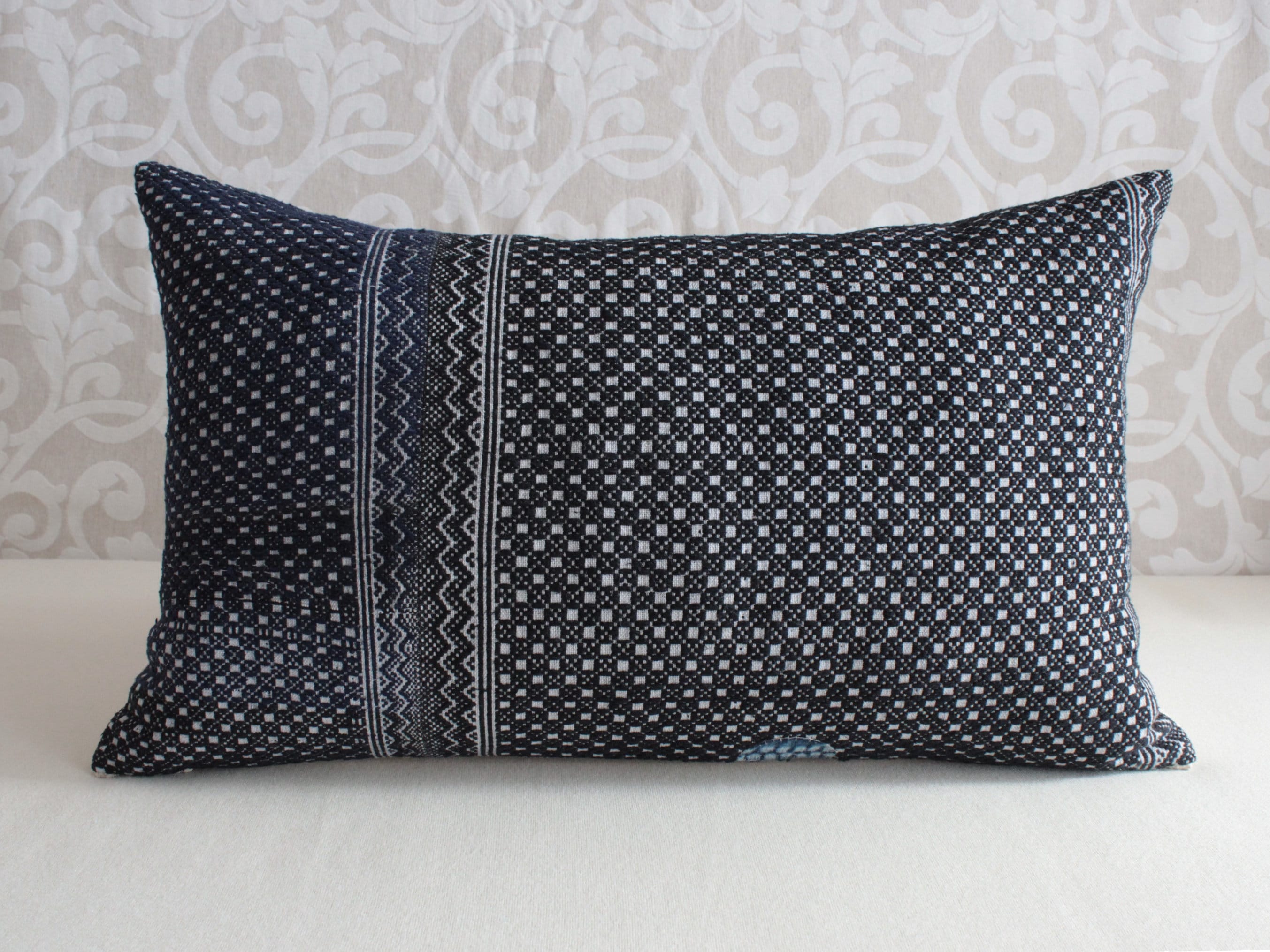 12x 20 Vintage Chinese Handwoven Blanket Pillow Etsy