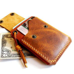 Meilleurs portefeuilles AirTag, Portefeuille en cuir avec poche AirTag, Porte-cartes minimaliste fait main, Portefeuille mince pour homme et femme, Porte-cartes AirTag