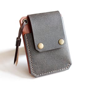 Best Leather Wallet, Minimalist AirTag Leather Card Wallet, Handmade Slim Wallet for Men & Women