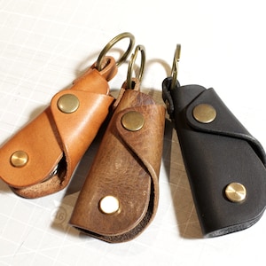 EDC Leder Schlüsselhalter, Naturleder Schlüssel Organizer, Leder Schlüsselanhänger Halter, Schlüssel Tasche