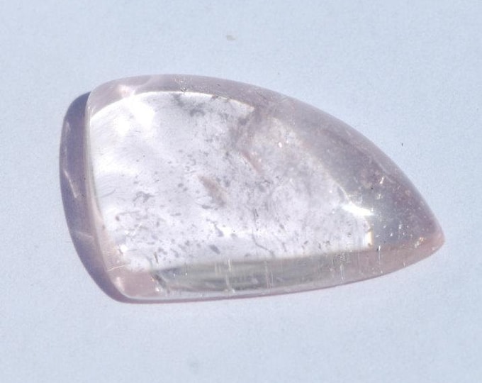 C2132 Morganite Freeform Sail Shape Pink 34.2 ct Transparent Pink Beryl Cabochon 31 x 20mm