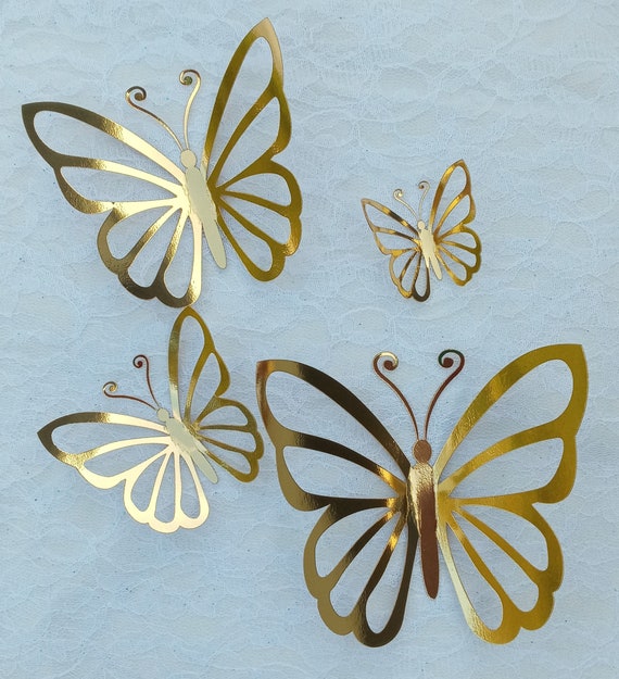 Art mural papillon 3D: papillons muraux 3D verts, autocollants muraux  papillon en papier -  Canada