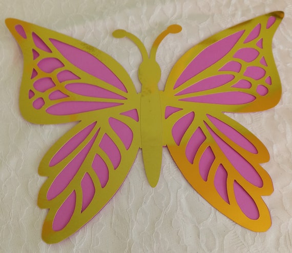 16 decoraciones de fiesta de mariposa grande, 3  