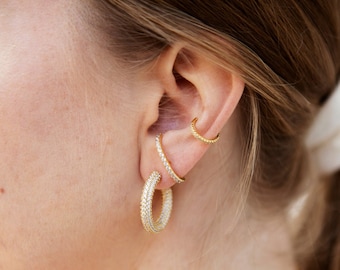 large glitter earrings gold silver