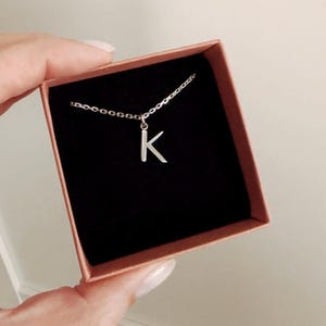 Buchstaben Kette Gold Silber Initial Halskette