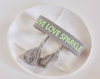 live love sparkle Armband