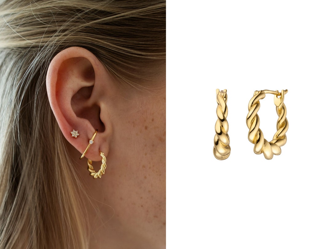 【74%OFF!】erama 2×13 groove hoop earring