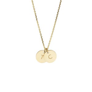 Duo Buchstaben Kette Gold Silber