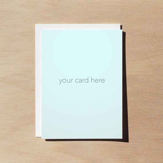 Vertical Greeting Card Mockup Instant Download Great For Etsy