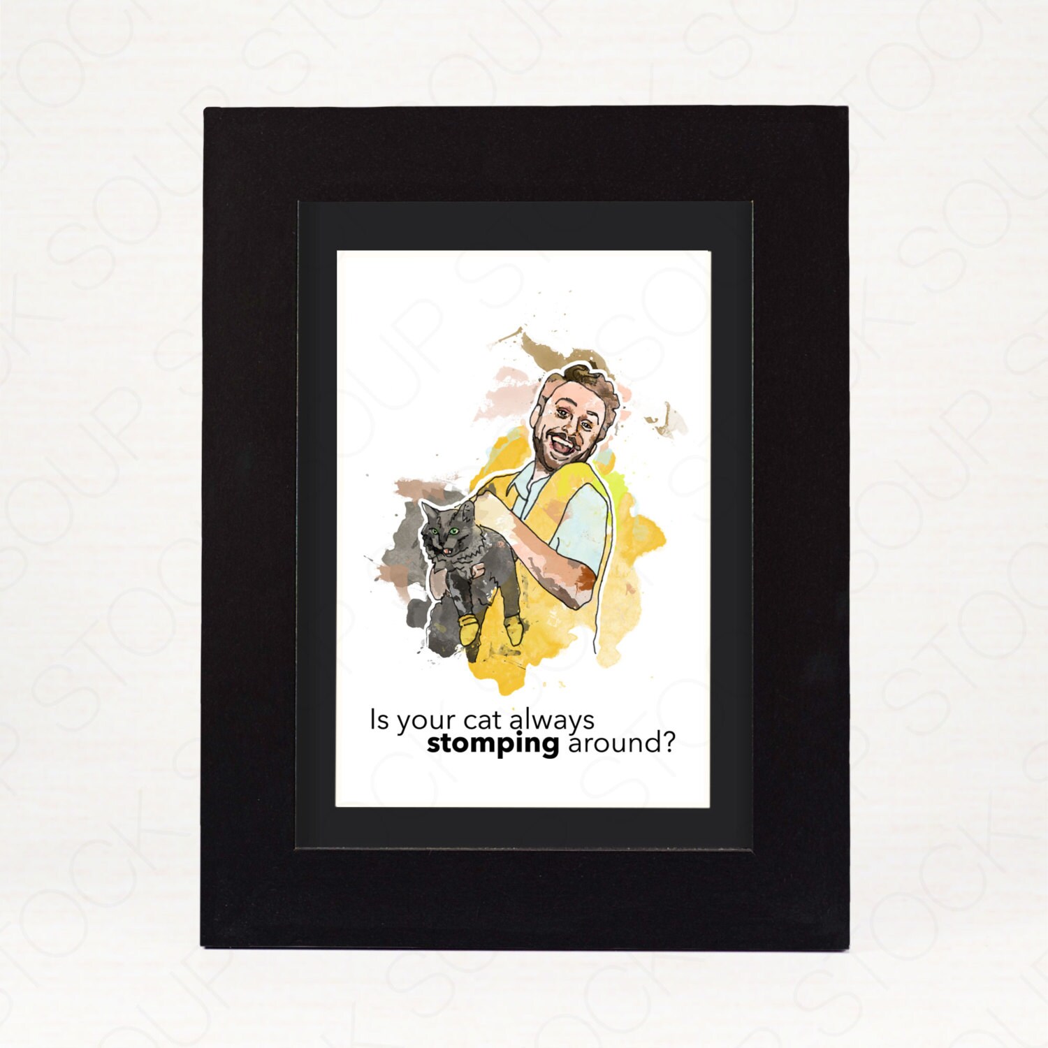 4x6 Black Frame Matted Mockup INSTANT DOWNLOAD Great for