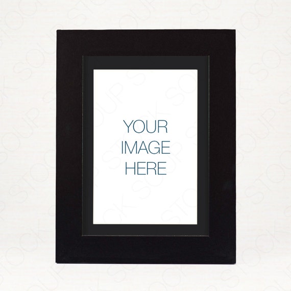 Download 4x6 Black Frame Matted Mockup Instant Download Great For Etsy