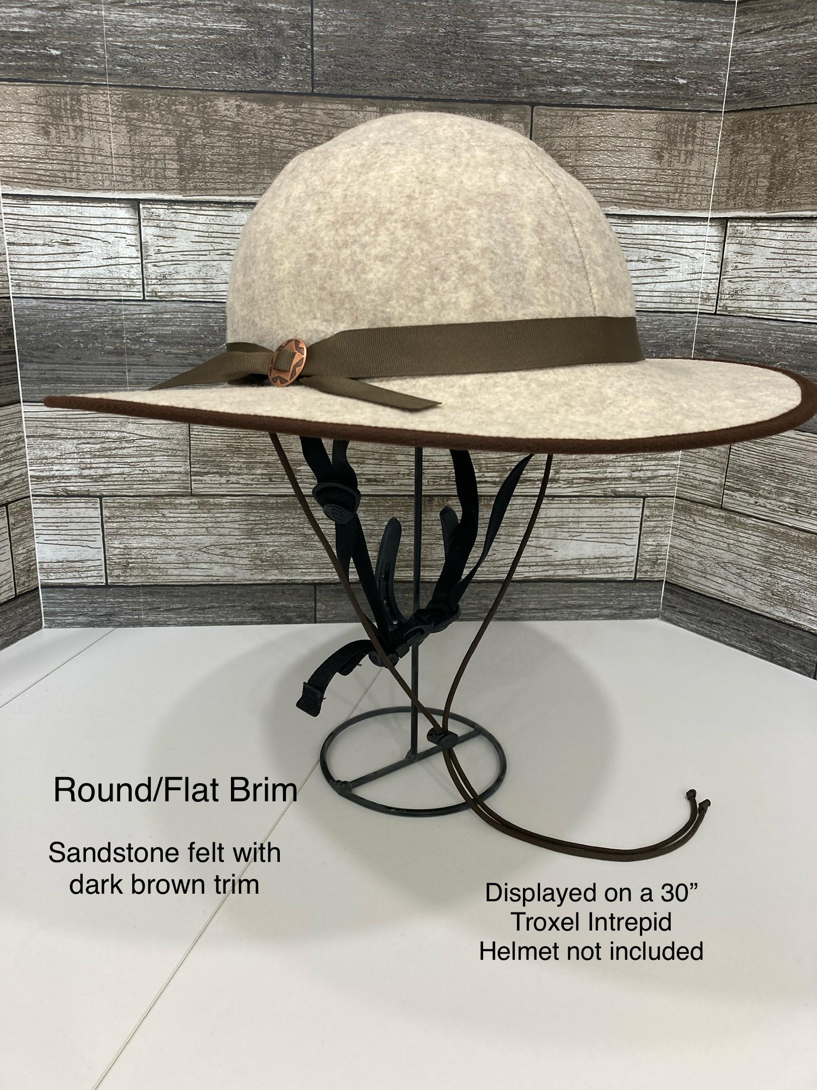 Round Flat Brim Helmet Hat - Etsy Israel
