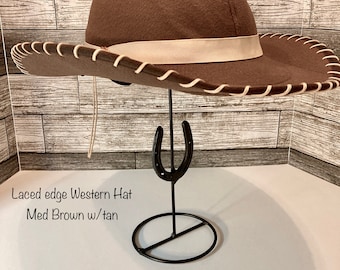 Laced Edge Western Helmet Hat