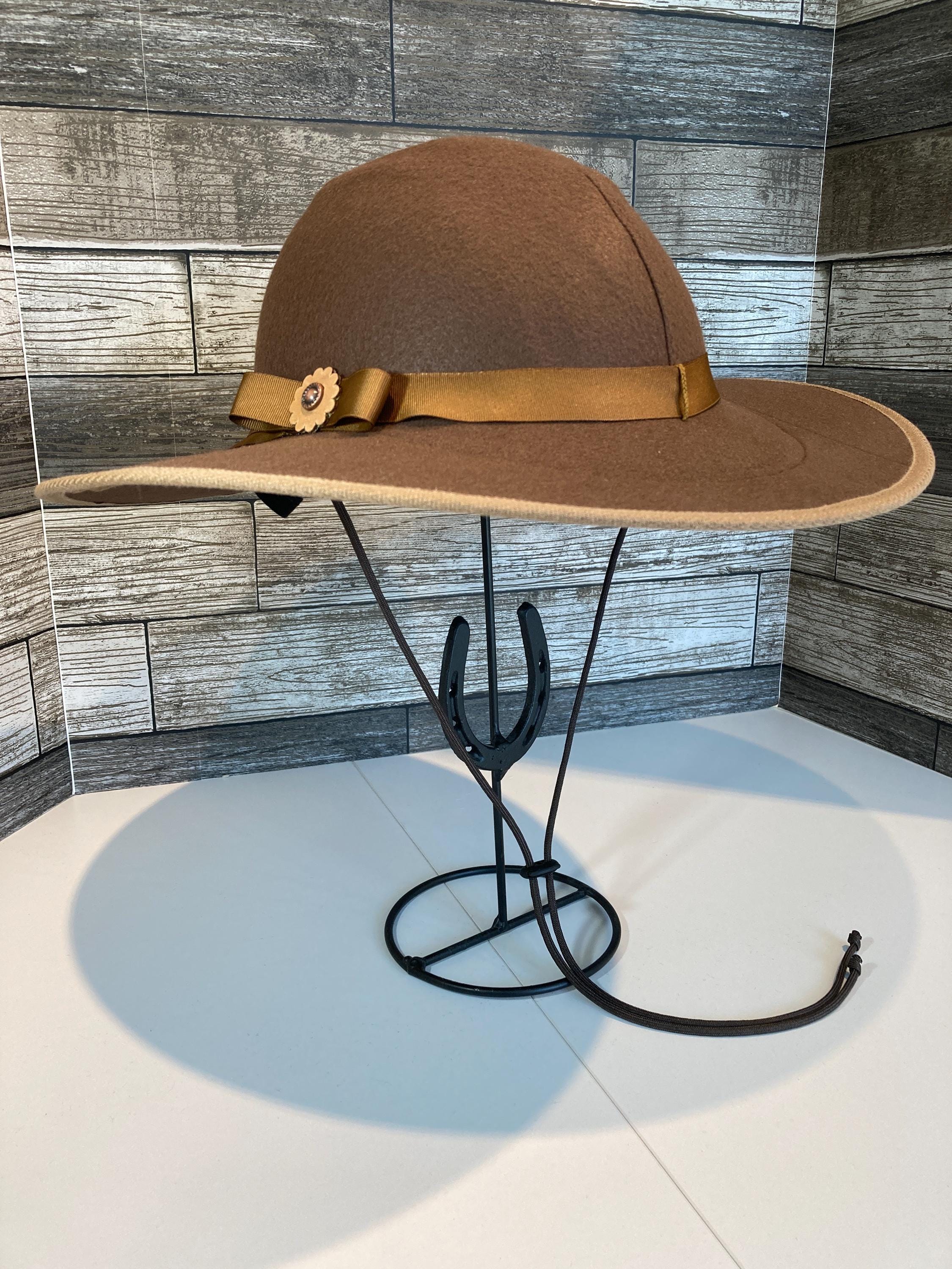 Round Flat Brim Helmet Hat - Etsy