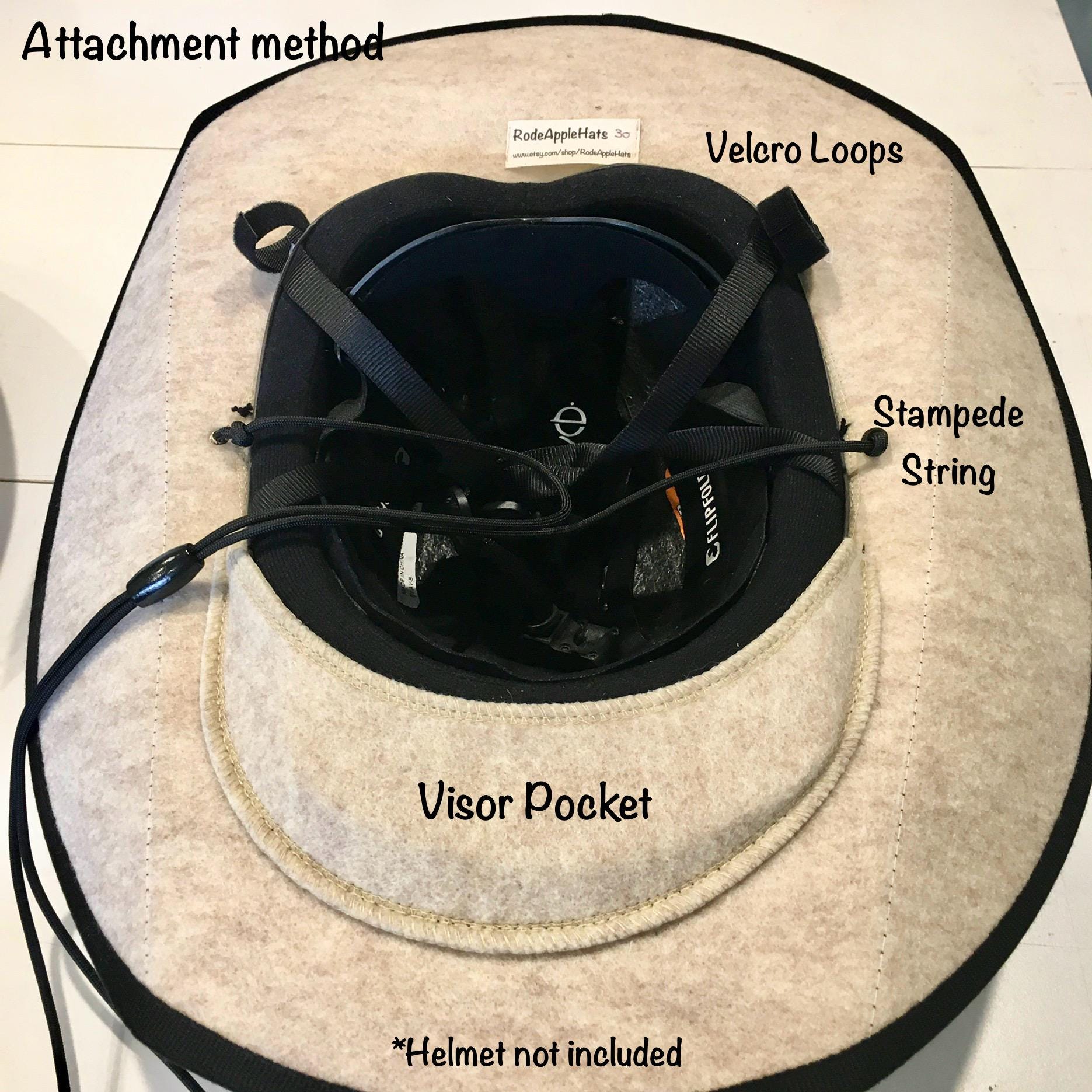 Round Flat Brim Helmet Hat - Etsy