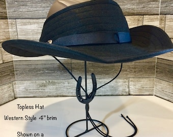 TOPLESS  Helmet Hat, Western style