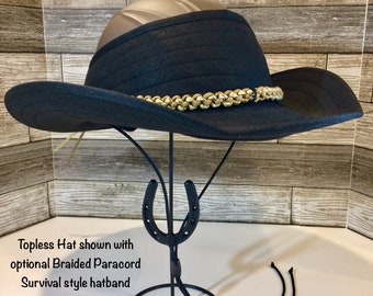 TOPLESS Helmet Hat Western Style - Etsy