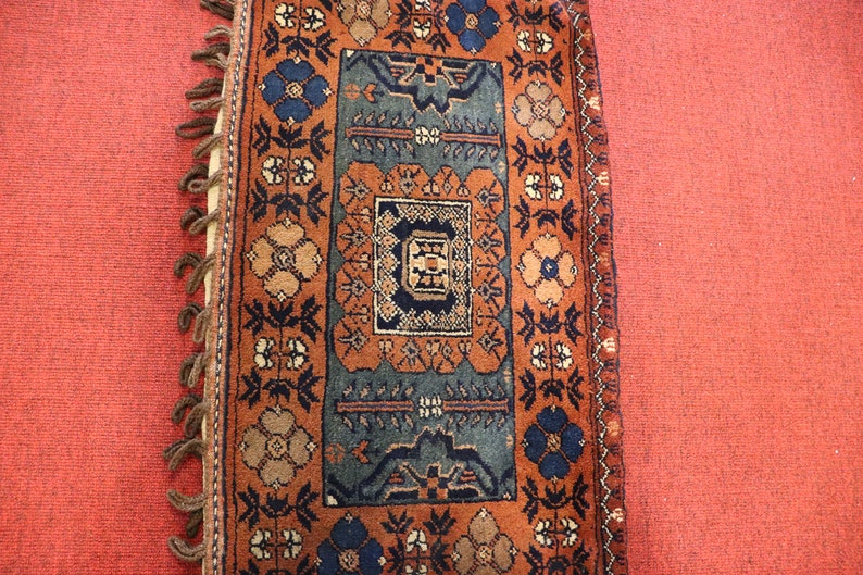 Size:1.6 x 2.6 feet Vintage Afghan Tribal Nomadic Carpet Cushion Cover