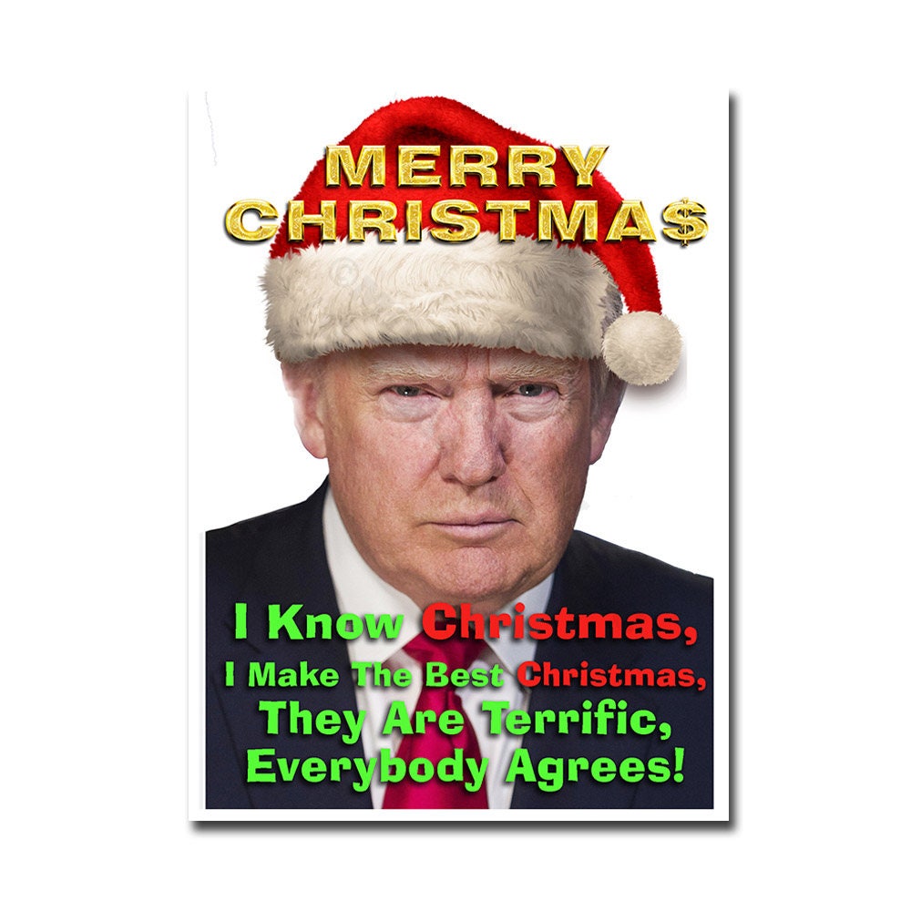 Donald Trump Funny Christmas Card Trump Christmas Card | Etsy
