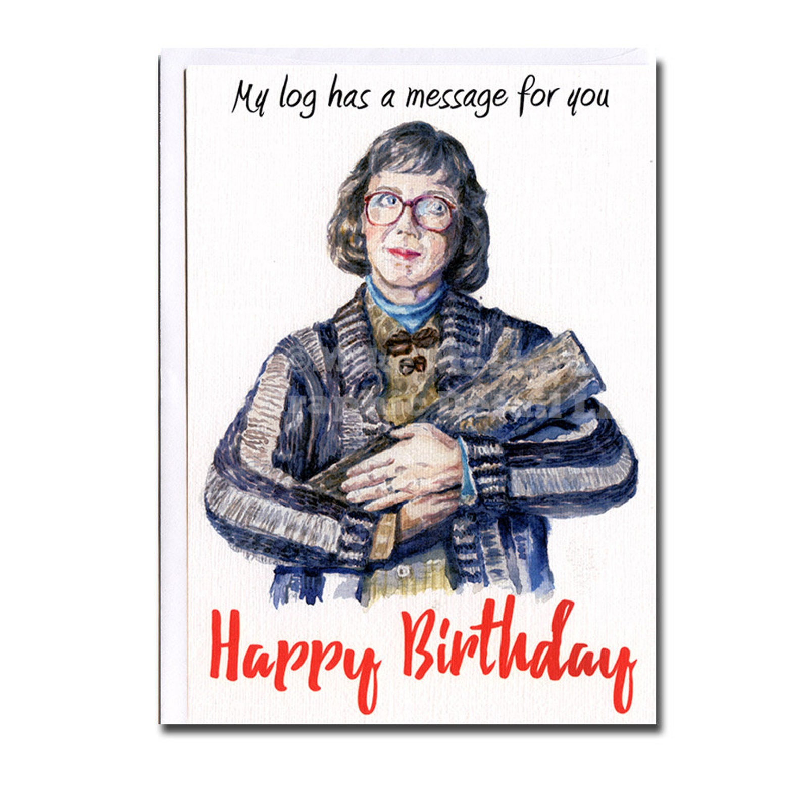 TWIN PEAKS Funny Birthday Card Birthday Card Twin Peaks image 0.