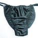 All Black silky SOFT Silky Shiny wetlook string bikini Sissy Bias Cut SATIN panties for MEN knickers like a Second Skin 