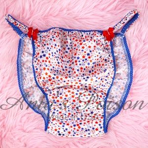 Costume Da Bagno Wet Look A Pois Bikini Stringato Vintage Donna - Riso Lucido Wet Look, Motivo Pois, Stile Sissy Anni '70 Costume Blu Pois - Foto 10