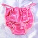 Baby pink Silky SOFT Silky SHiny wetlook string bikini Sissy stretch SATIN panties for MEN knickers like a Second Skin