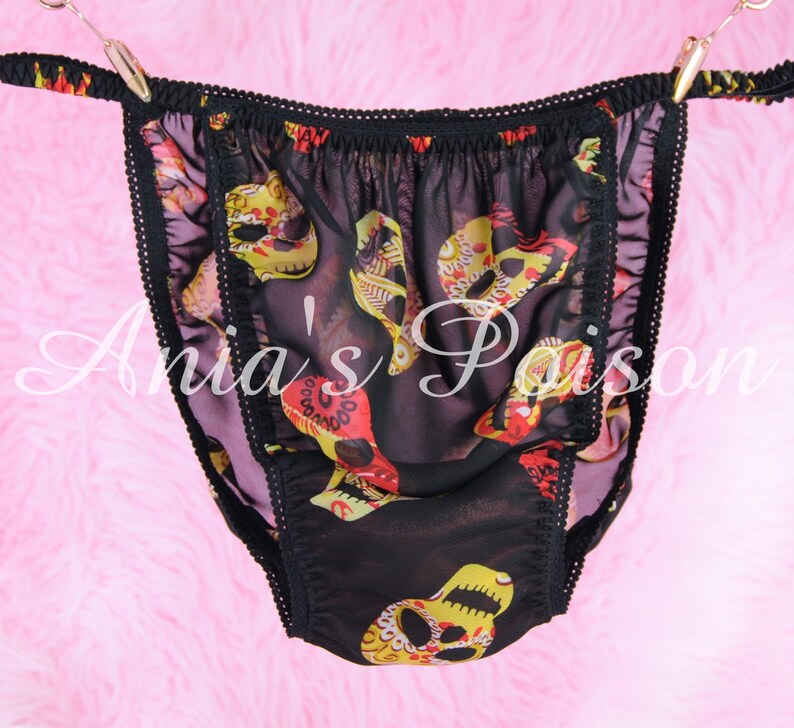 Pink SHEER NYLON SISSY Higher Waist PANTY 22/" Sides WAIST STRETCH 30-40/" XL