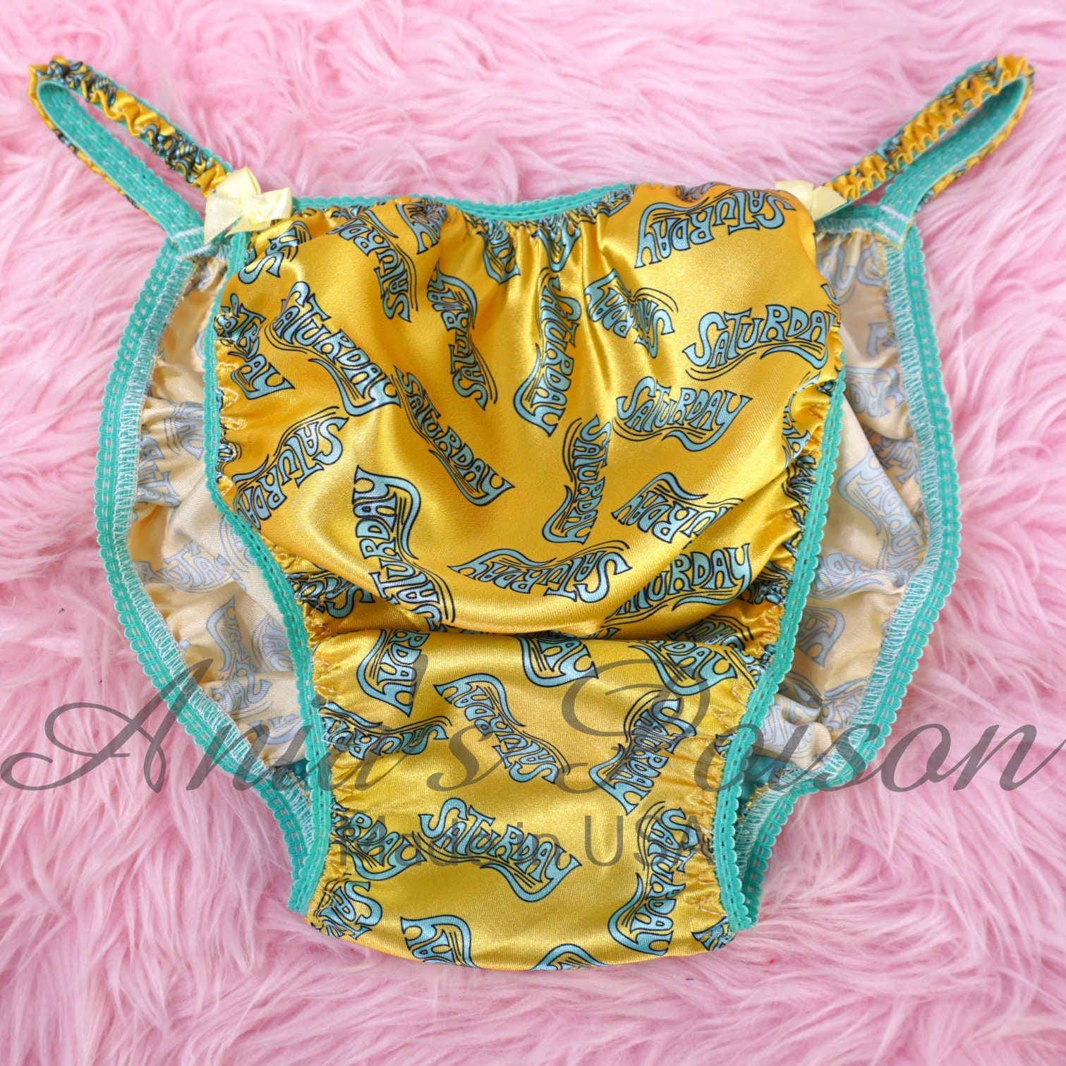 MENS Ania's Poison Cut - Days of the Week Monday - Sunday Satin Silky ...