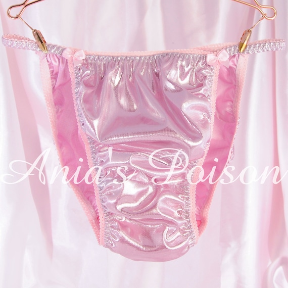 SISSY Silky Satin Panties/ Bra / Skirt String Bikini for MEN