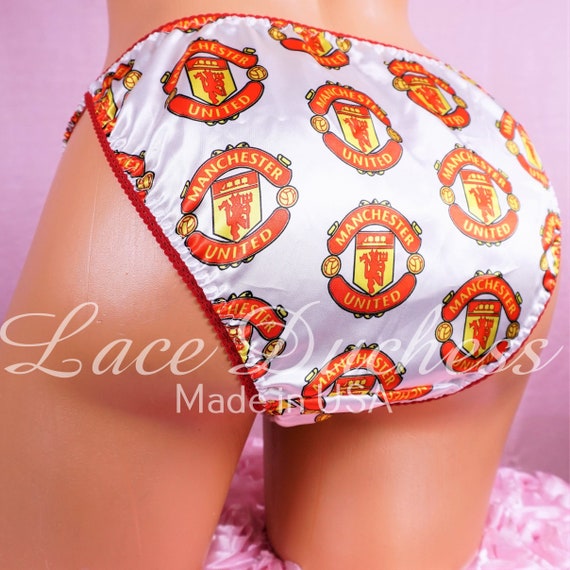 Soccer Satin Sissy Mens Panties DUCHESS CUT Man United Polyester