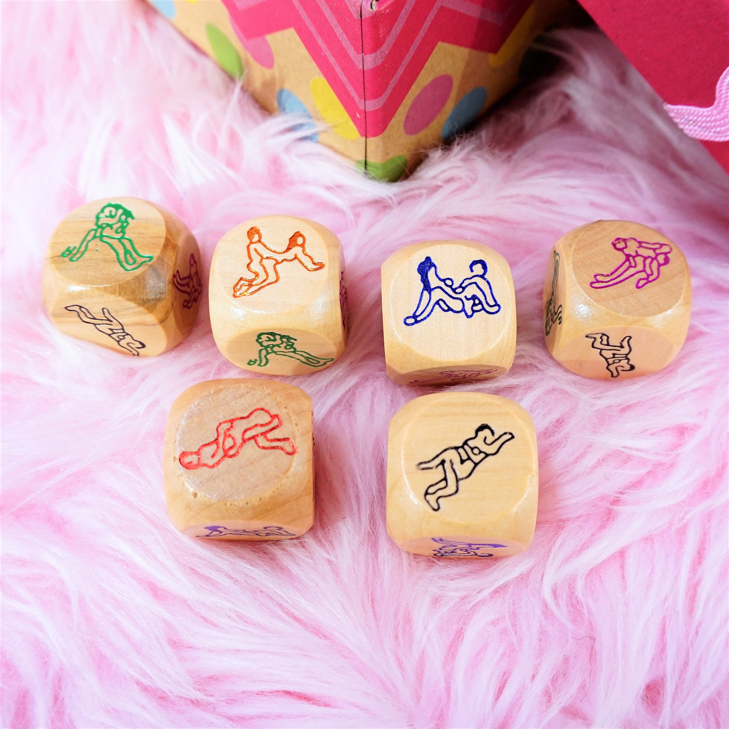 US SEX DICE シルバー セクシー ダイス ゲーム キーチェーン