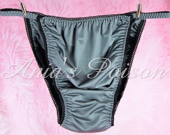 Satin String Panties | Etsy