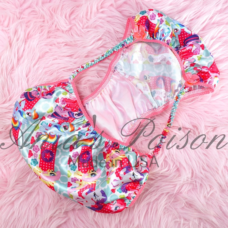 Ania's Poison RARE Rainbow Pony Print 100% Polyester String Bikini ...