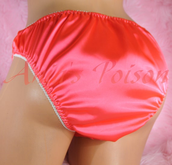 red satin panties