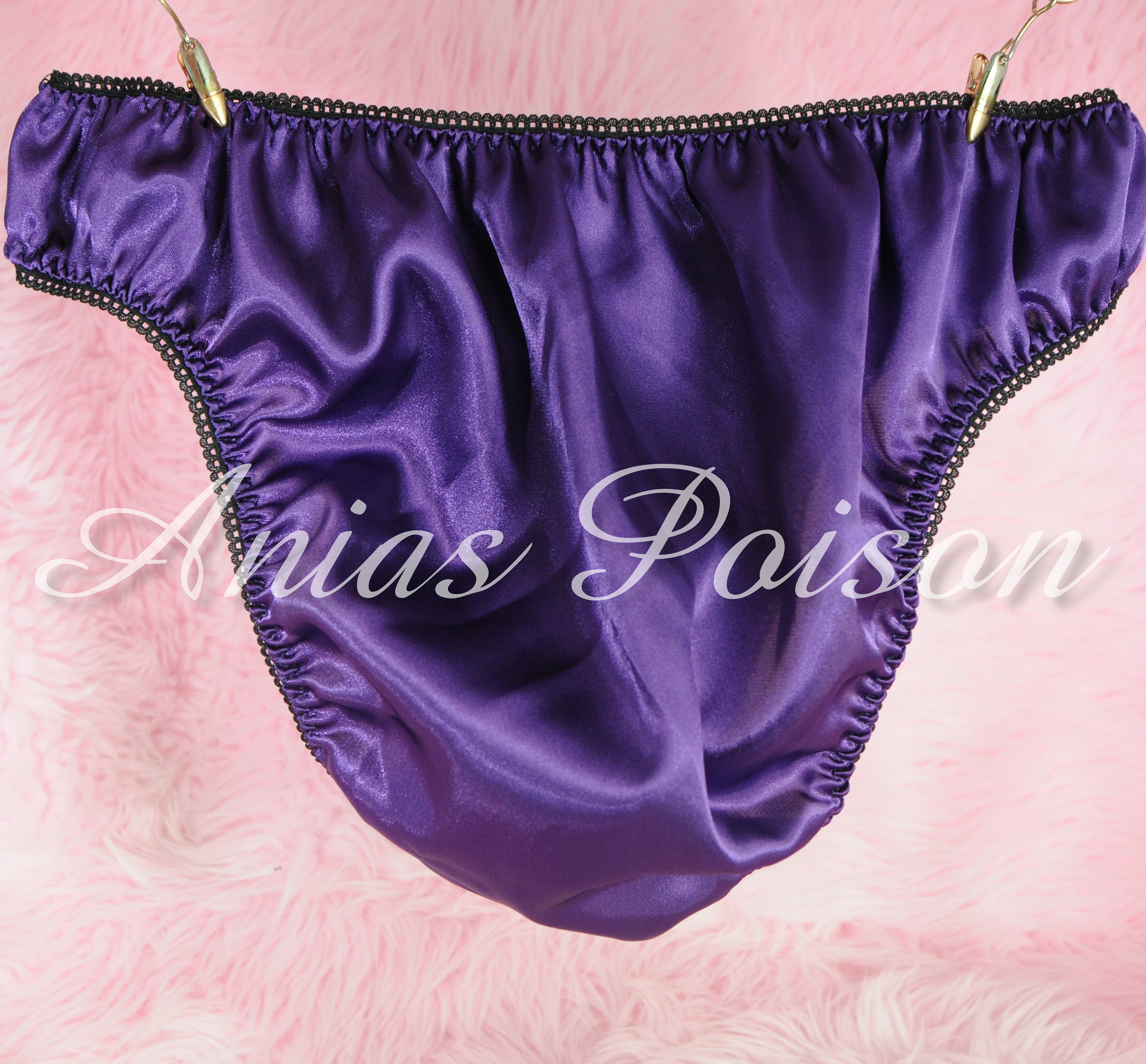 Purple Satin Panties