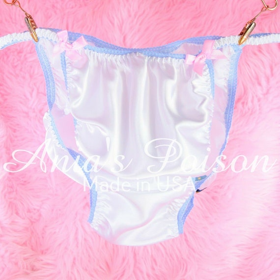 Sissy Satin My Little Pony cry Baby Sissy Panties White Rare
