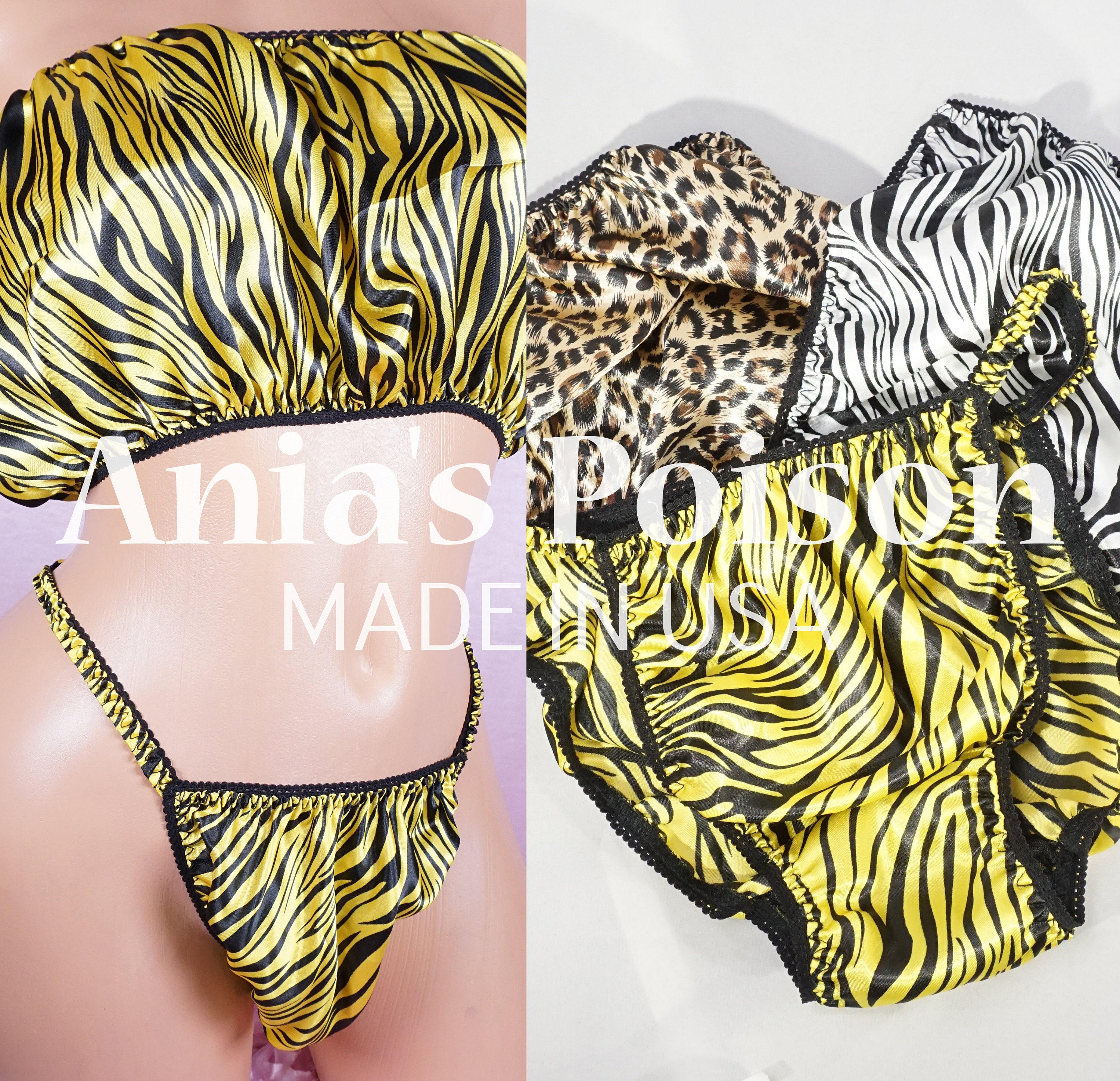 SISSY Silky Satin Panties String Bikini for MEN Animal Zebra - Etsy Israel SISSY Silky Satin Panties String Bikini for MEN Animal Zebra - Etsy Israel