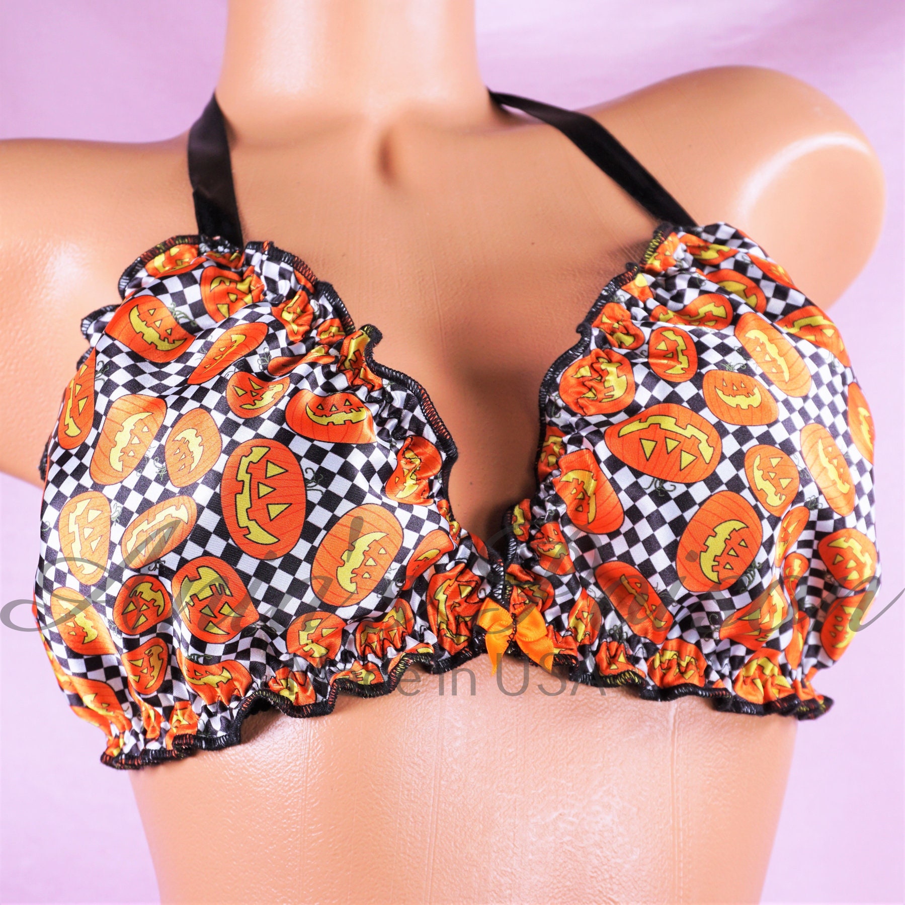 Checkered Bra - Etsy