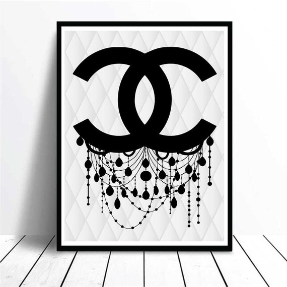 Chanel Chandelier Poster Chanel Chandelier Print Chanel | Etsy